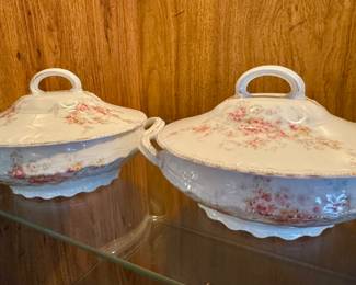 Vintage serving dishes.