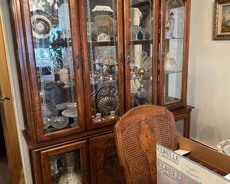 Solid wood China cabinet