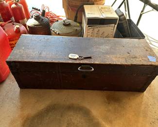 Wooden tool box