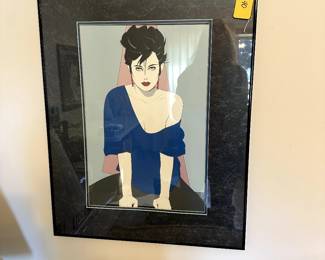 Patrick Nagel framed print