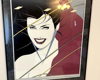 Patrick Nagel framed print