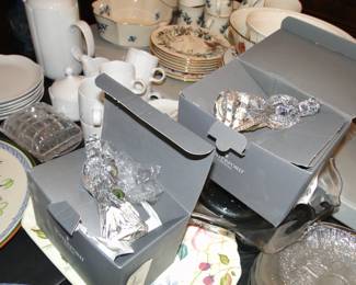 Waterford Nativity items in box