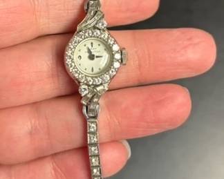 Platinum Diamond Lady Hamilton Watch