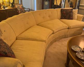 Vintage Curved Sofa - 1960's