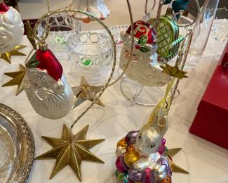 Ornament hangers and holiday ornaments