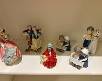 Royal Dalton and Lladro figurines