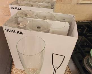 IKEA wine glasses - won't break the bank if they break!