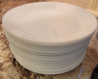 Dinner party plates - lots of them! That's a lot of mashed potatoes you're going to have to make!