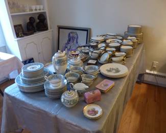 Dinnerware sets, antique bric-a-brac