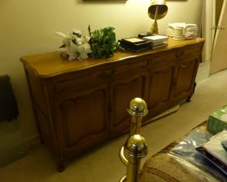Buffet cabinet with hutch (hutch in a different room)