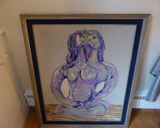 Framed needlepoint