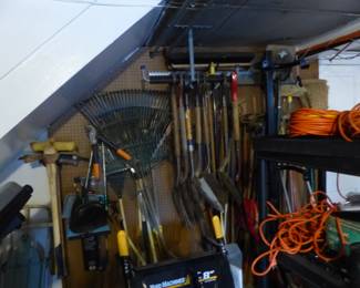LOADED garage & basement!! Tons of power & hand tools and all kinds of things!!
