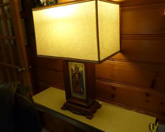 Vintage tarot card lamp