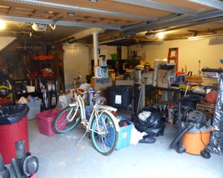 LOADED garage & basement!! Tons of power & hand tools and all kinds of things!!