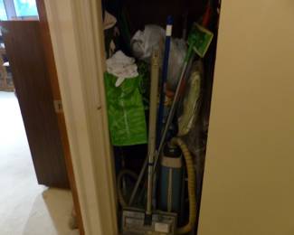 Vacuum, cleaning supplies