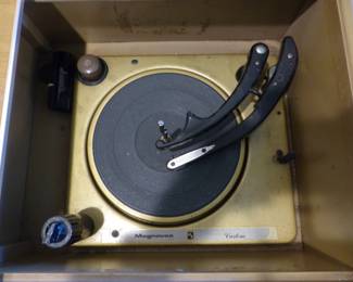 Vintage Magnavox stereo console cabinet