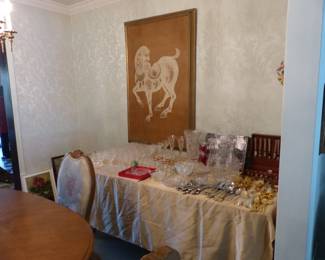 Large picture, Waterford, cutglass & flatware sets