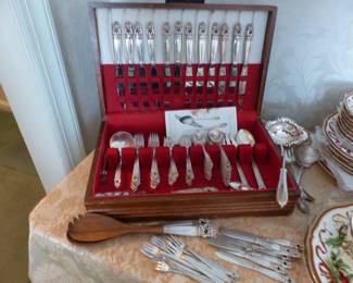Sterling flatware set