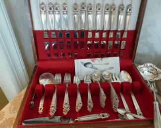 Sterling flatware set