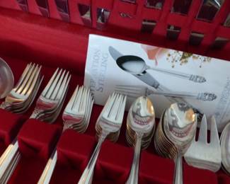 Sterling flatware set