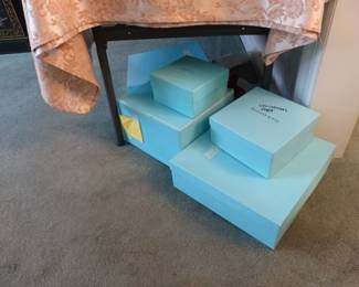 Boxes for Tiffany & Co dinnerware set 