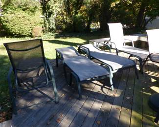 Outdoor chaise lounges