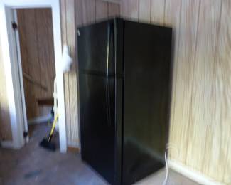 Black refrigerator