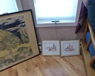Framed pictures and posters
