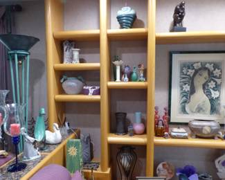 Sofas, chairs, bric-a-brac, framed pictures and posters