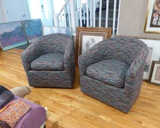 Pair of club chairs