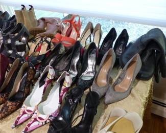 Women's shoes including designer labels