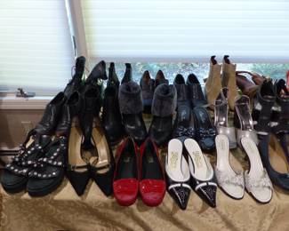 Women's shoes including designer labels