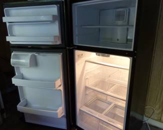 Black refrigerator