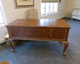 Chippendale style desk & desk chair