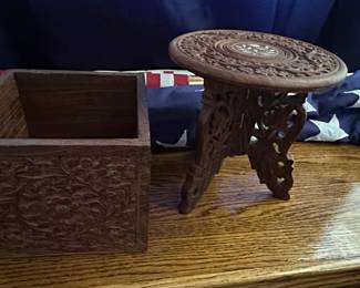 intricate wood pieces