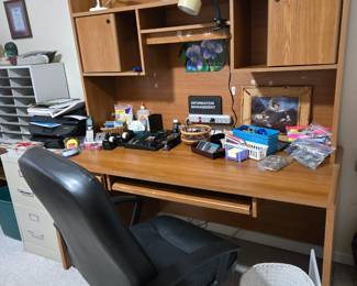 Computer desk and chair