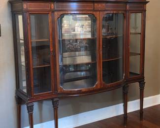 Inlaid Curio Cabinet