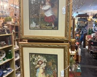Vintage framed prints
