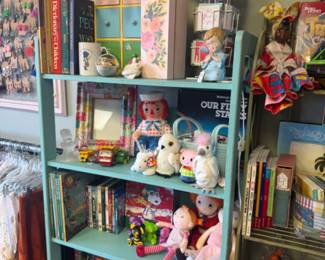 Children's books, toys, dolls