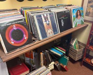 How many of you have a modern record player, but want old favorites on vinyl - Red Queen's has you covered (upstairs at Red Queen's)