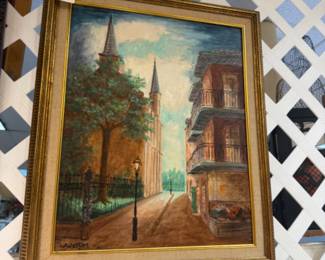Framed New Orleans oil