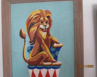 Vintage Paint-by-number art