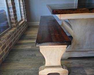 Angola Cypress Bench and Cypress Table