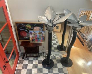 Industrial Palm tree lighting set