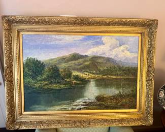 G. Pousard 1920-1940. Impressionist Style Landscape Oil