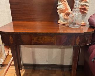 Mahogony Tilt Game/Dining Room Table possibly Hepplewhite