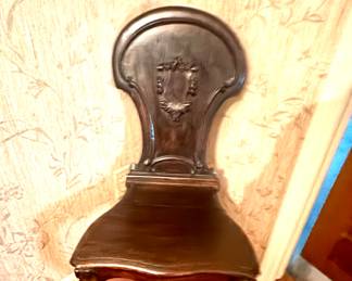Antique Mahogony Hall Chair