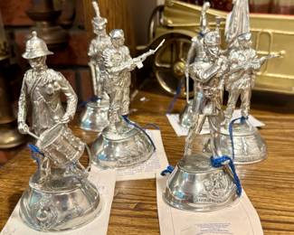 Collection of Pewter Military Figurines
