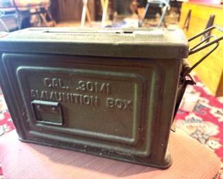 U.S. military .30 caliber ammunition box”