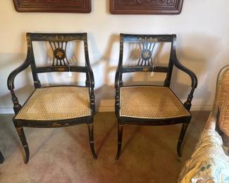 19th century Regency armchairs